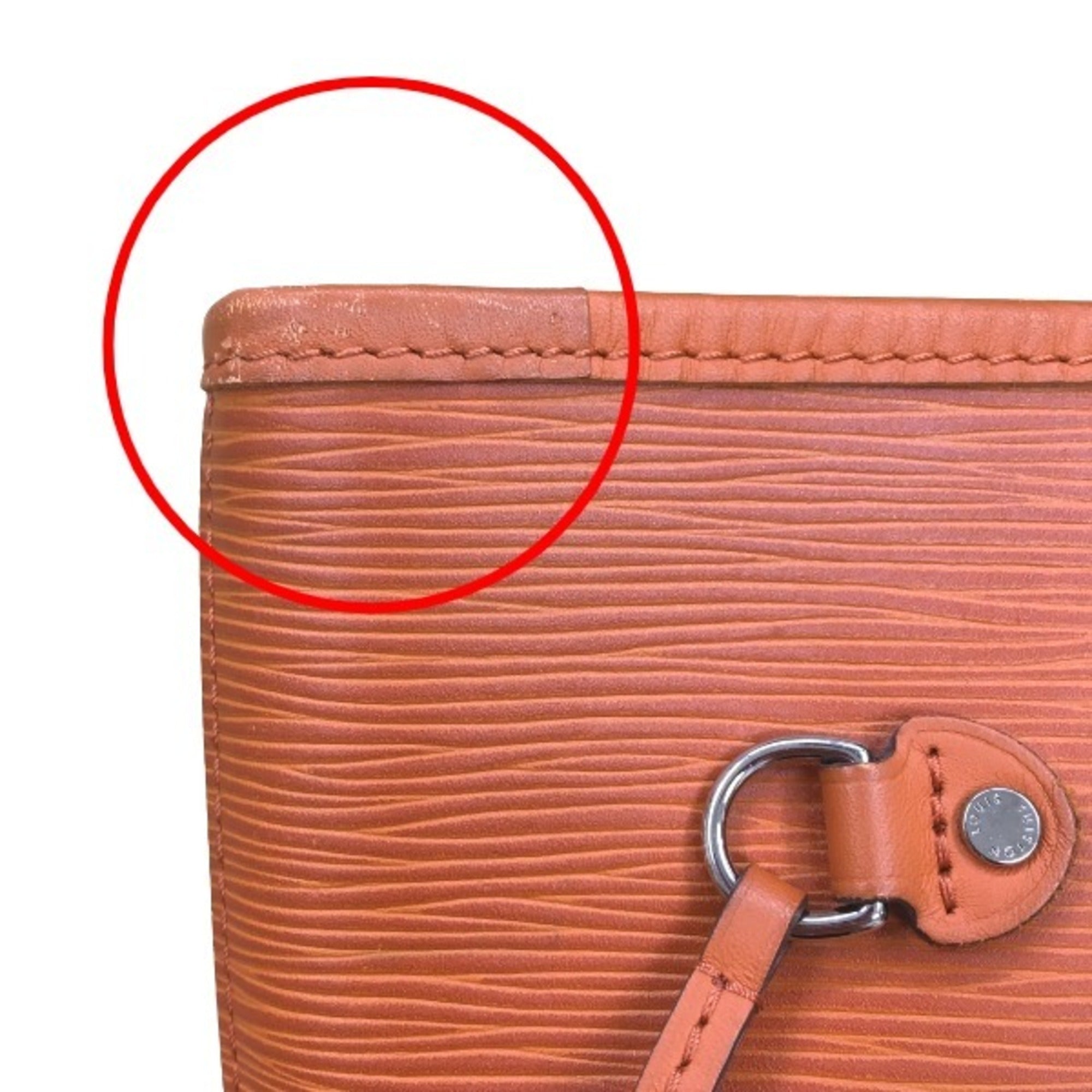 Louis Vuitton Orange Epi Leather Tote Bag
