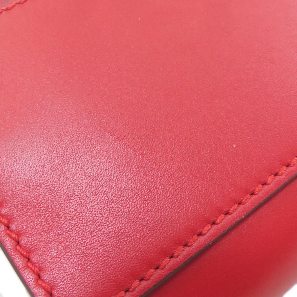 Gucci Red Color Leather Handbag (Pre-Owned)
