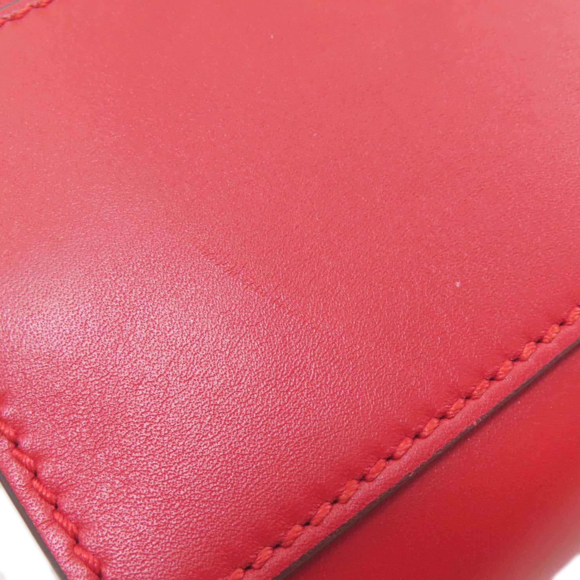 Gucci Red Color Leather Handbag (Pre-Owned)