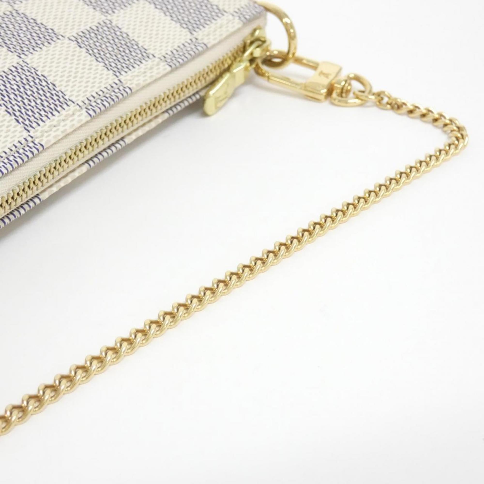 Louis Vuitton Azur Coated Canvas Pochette Pouch