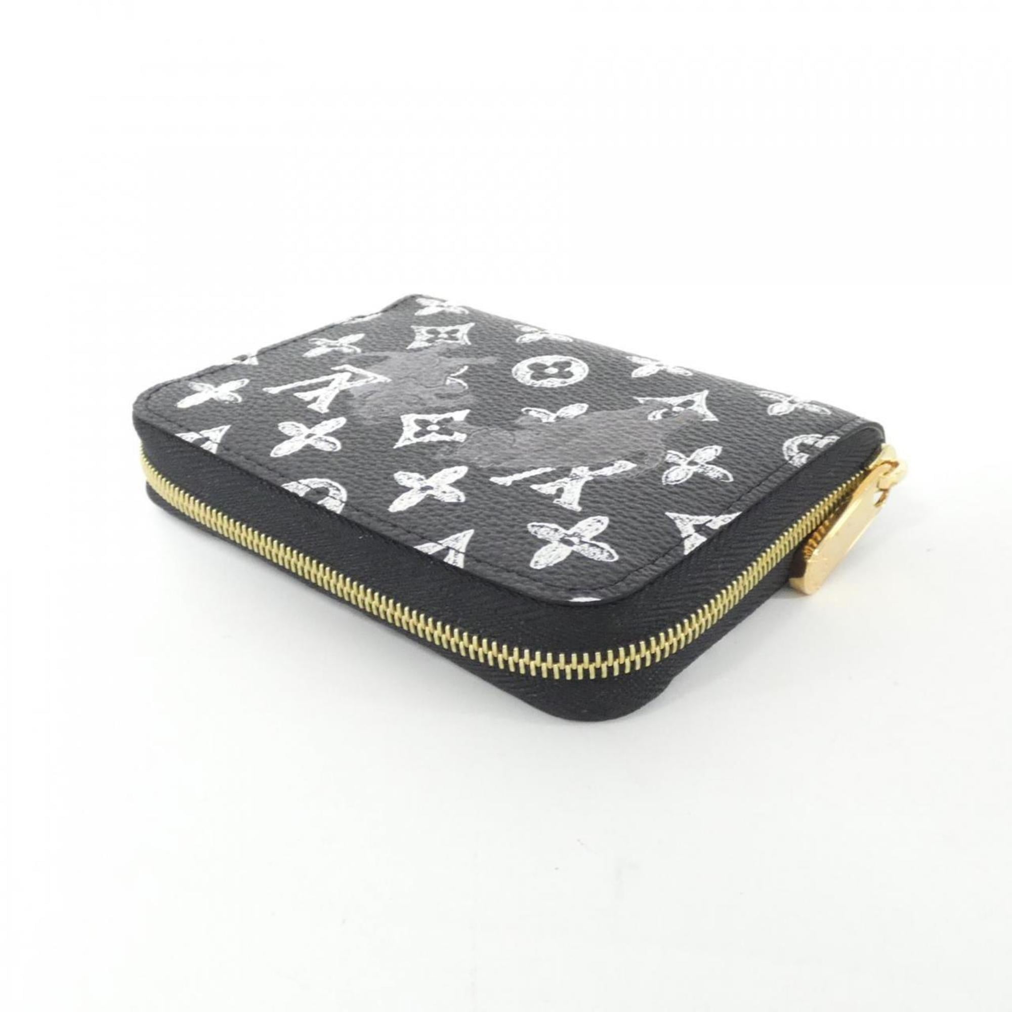 Louis Vuitton Black Coated Canvas Coin Purse/Coin Case