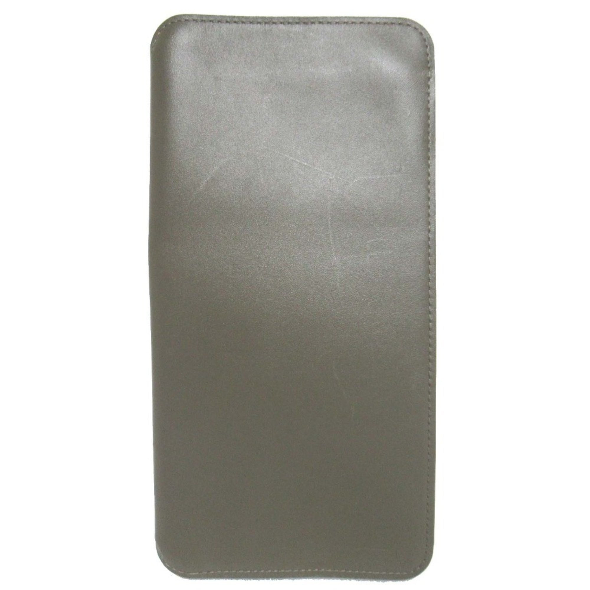 Louis Vuitton Khaki Leather Long Wallet