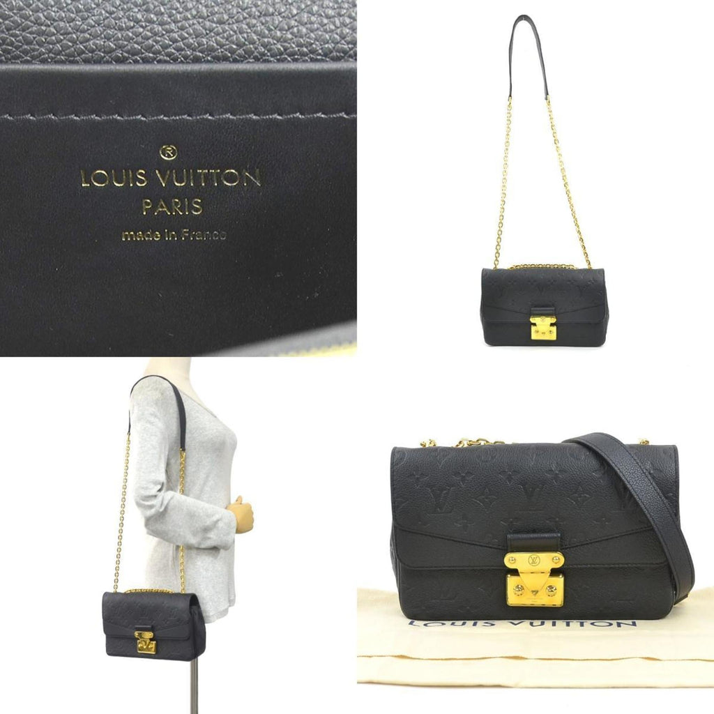 Louis Vuitton Noir Monogram Empreinte Shoulder Bag