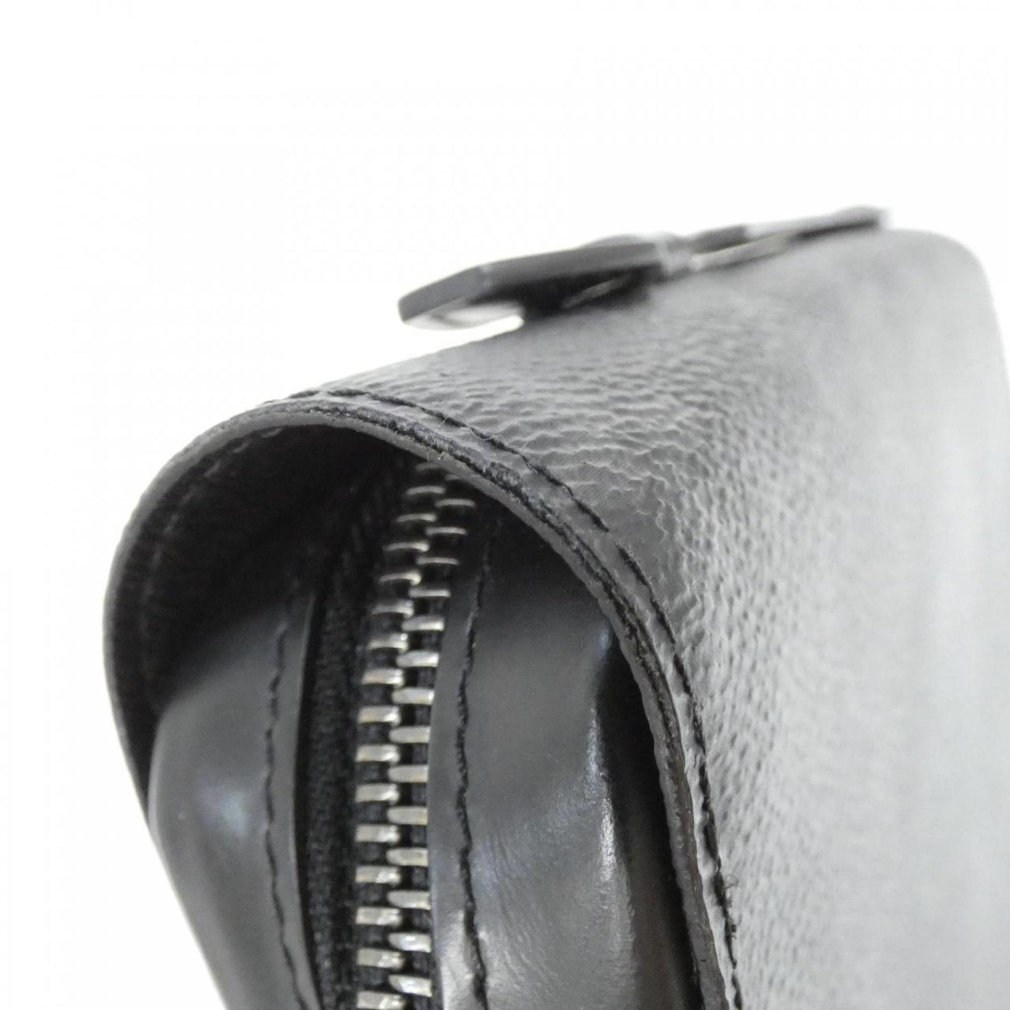 Louis Vuitton Black Coated Canvas Long Wallet