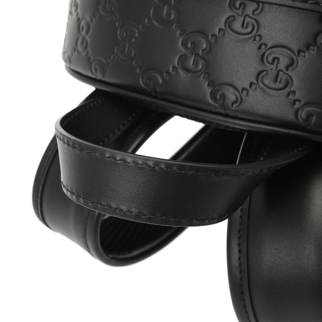 Gucci Black Leather Nylon Backpack (Pre-Owned)