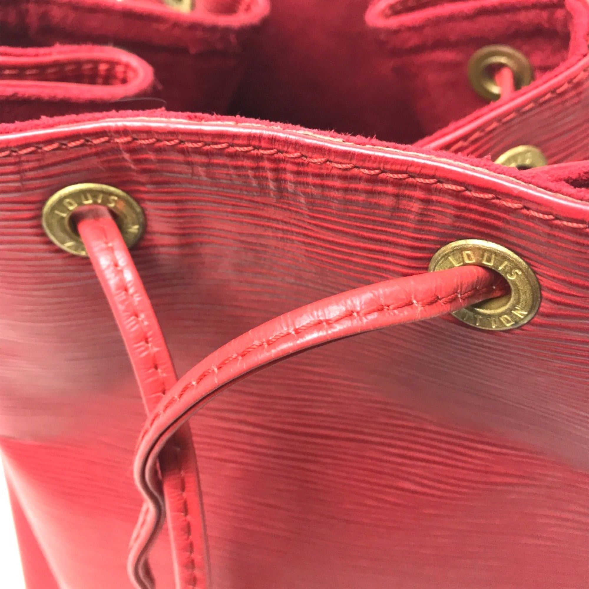 Louis Vuitton Red Leather Shoulder Bag