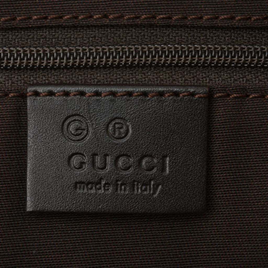 Gucci Black Dark Brown Gg Canvas Shopping Bag Tote Bag (Pre-Owned)