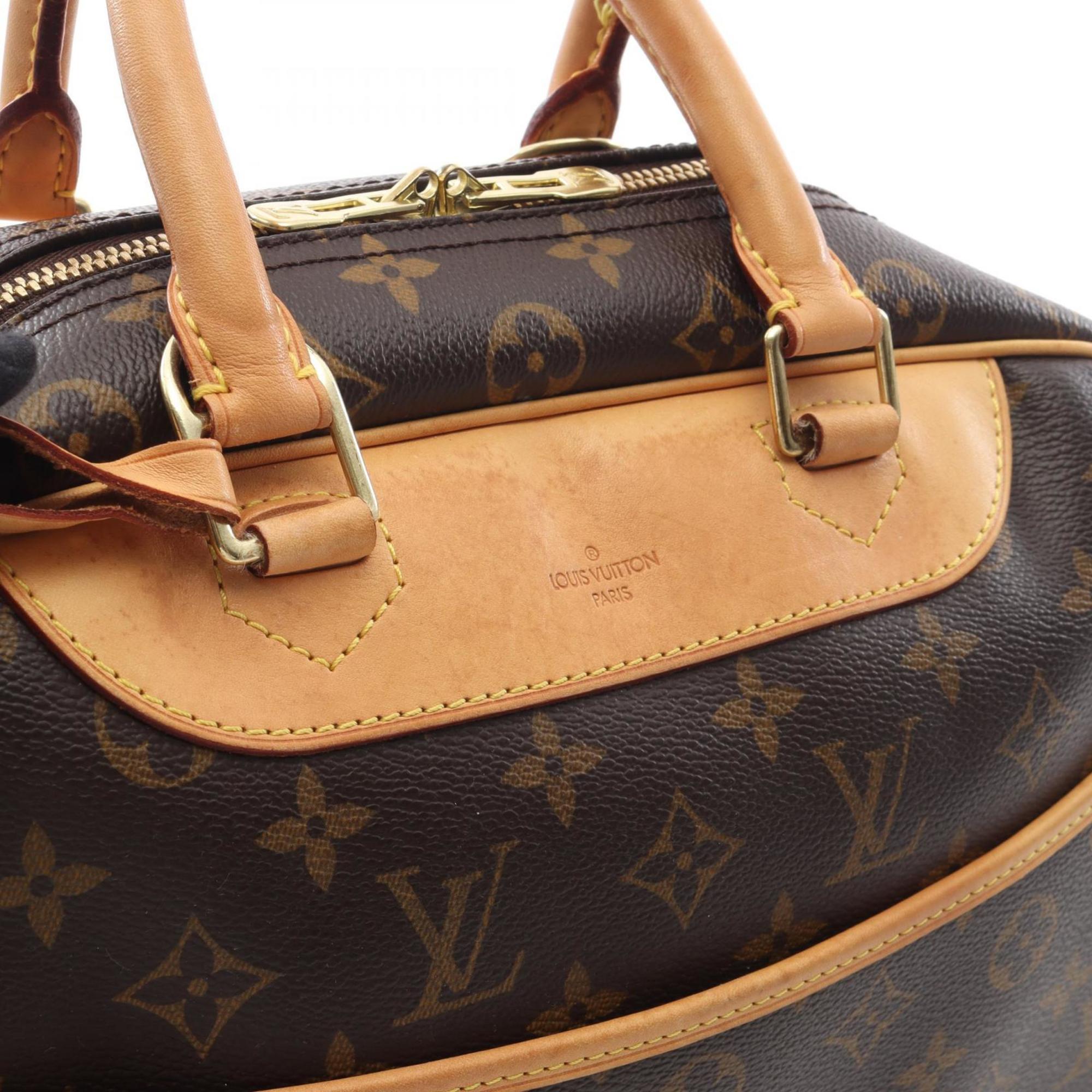 Louis Vuitton Brown Monogram Coated Canvas Leather Handbag