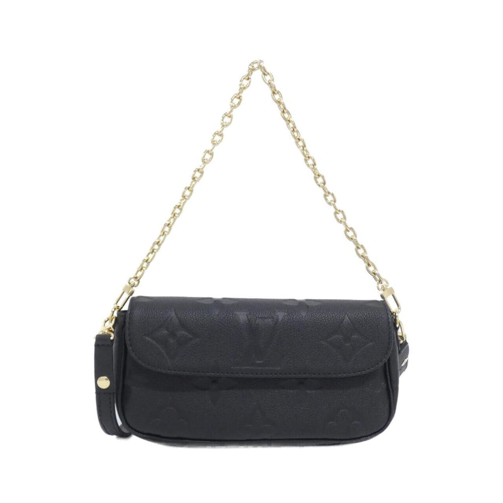 Louis Vuitton Black Leather Shoulder Bag