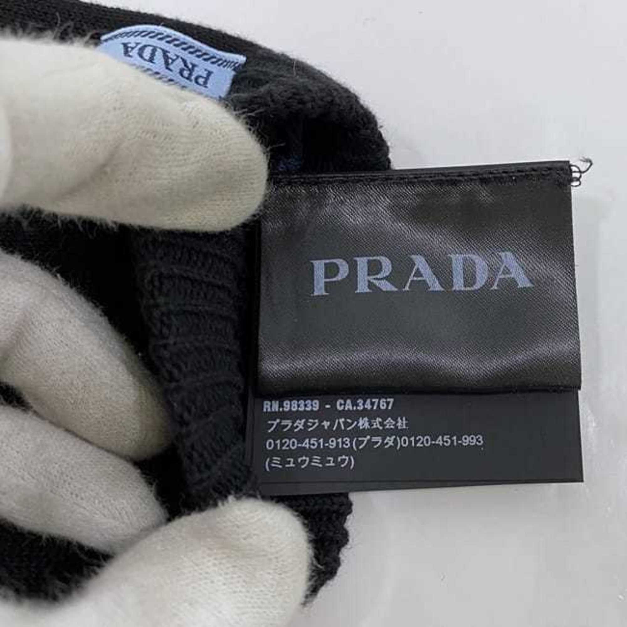 Prada Black Nero Warm Gloves