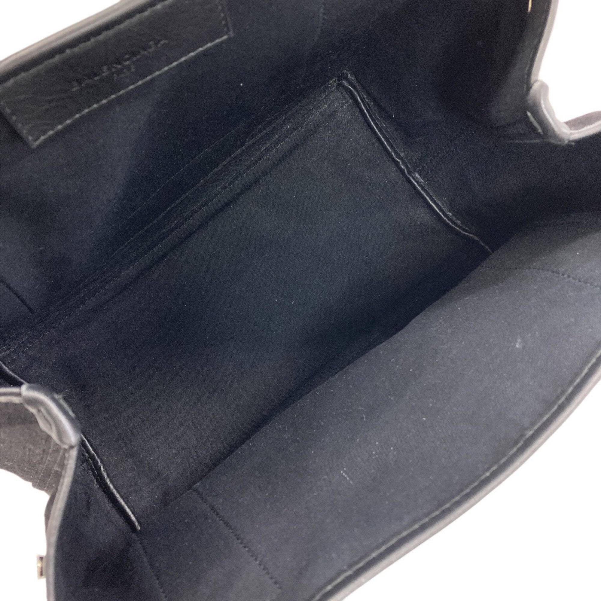 Balenciaga Black Canvas Handbag Pouch