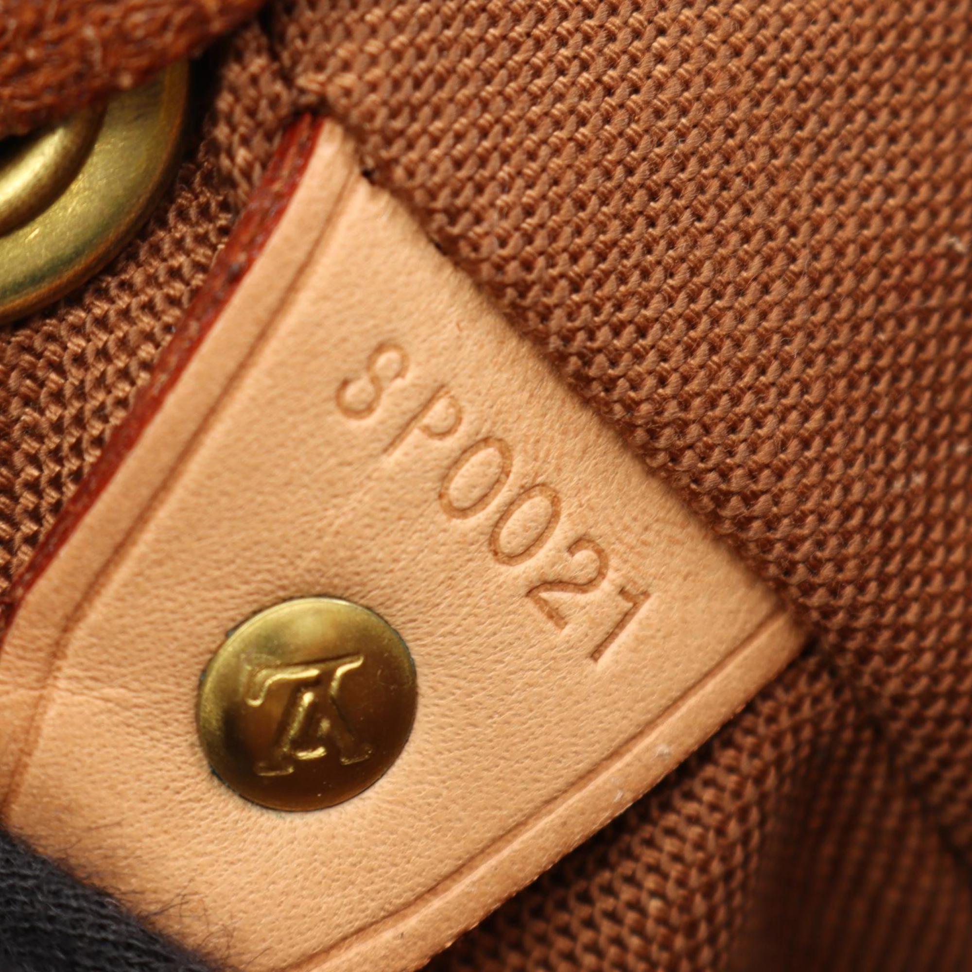 Louis Vuitton Brown Monogram Coated Canvas Leather Backpack