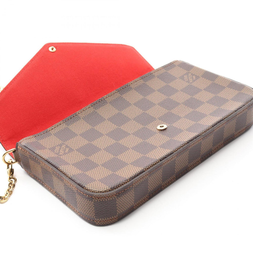 Louis Vuitton Brown Damier Canvas Coated Canvas Pochette Shoulder Bag