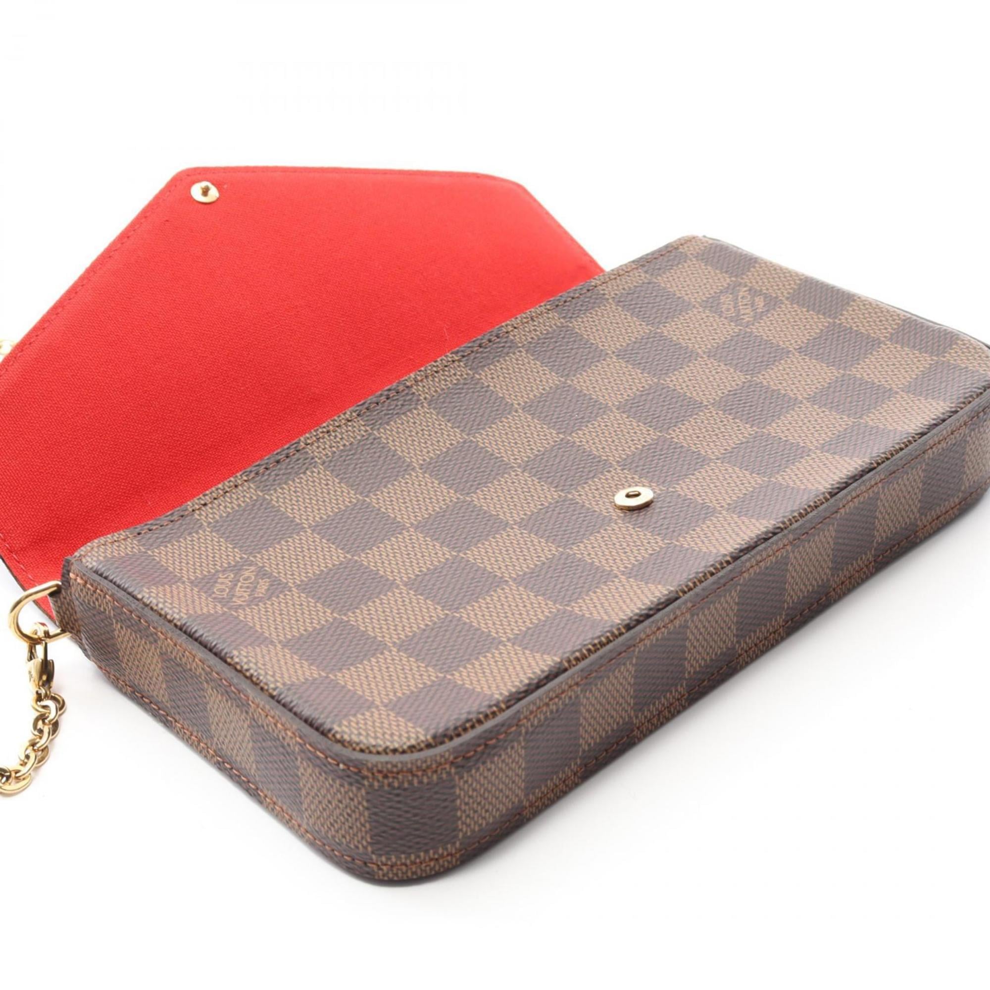 Louis Vuitton Brown Damier Canvas Coated Canvas Pochette Shoulder Bag