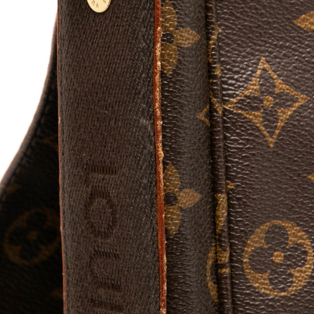 Louis Vuitton Brown Pvc Messenger Bag Shoulder Bag
