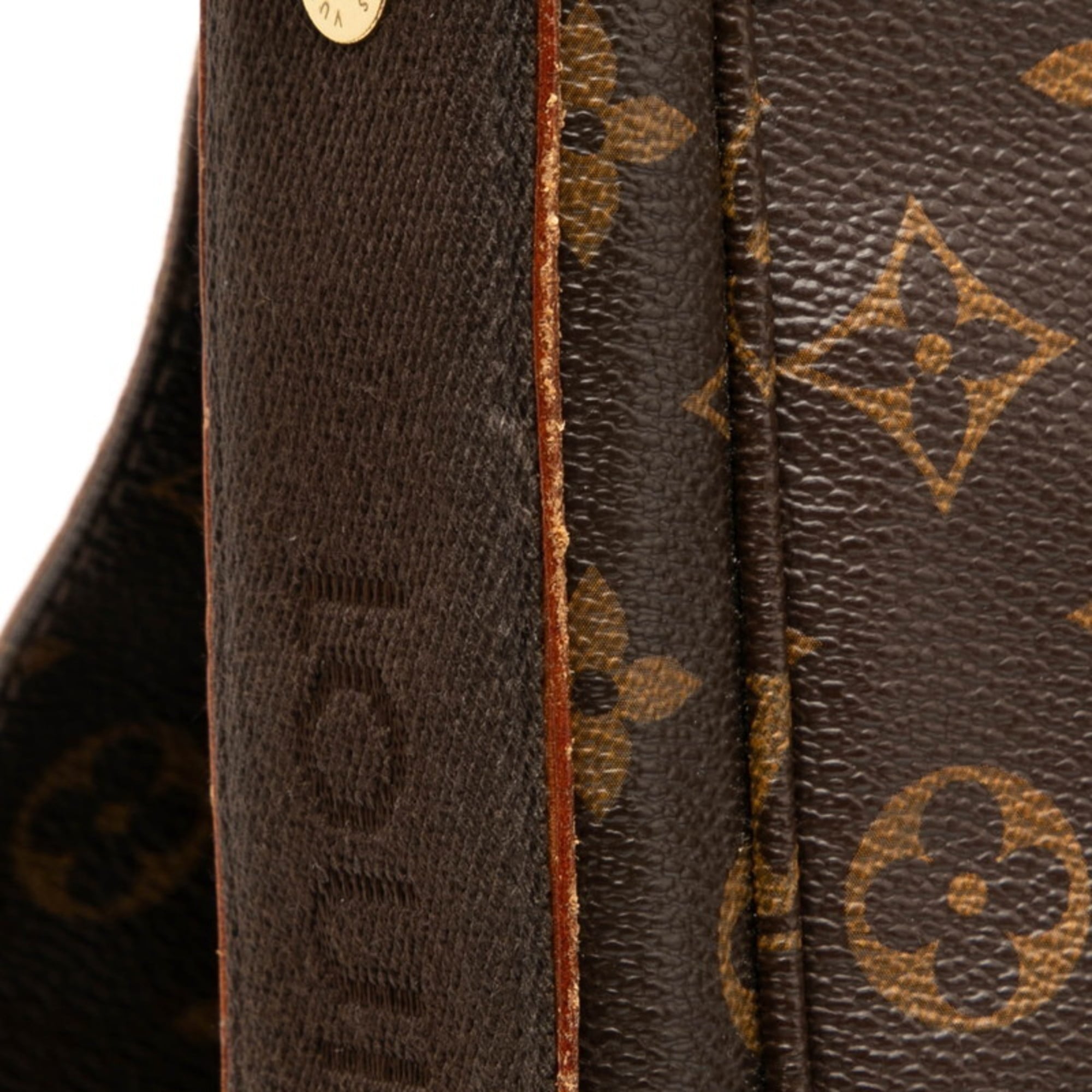 Louis Vuitton Brown Pvc Messenger Bag Shoulder Bag