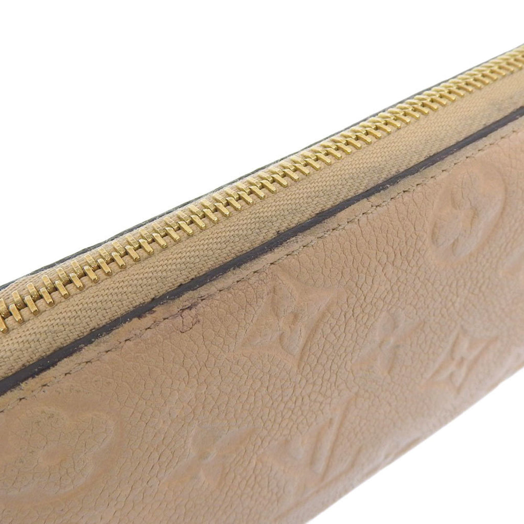 Louis Vuitton Monogram Empreinte Beige Dune Leather Long Wallet