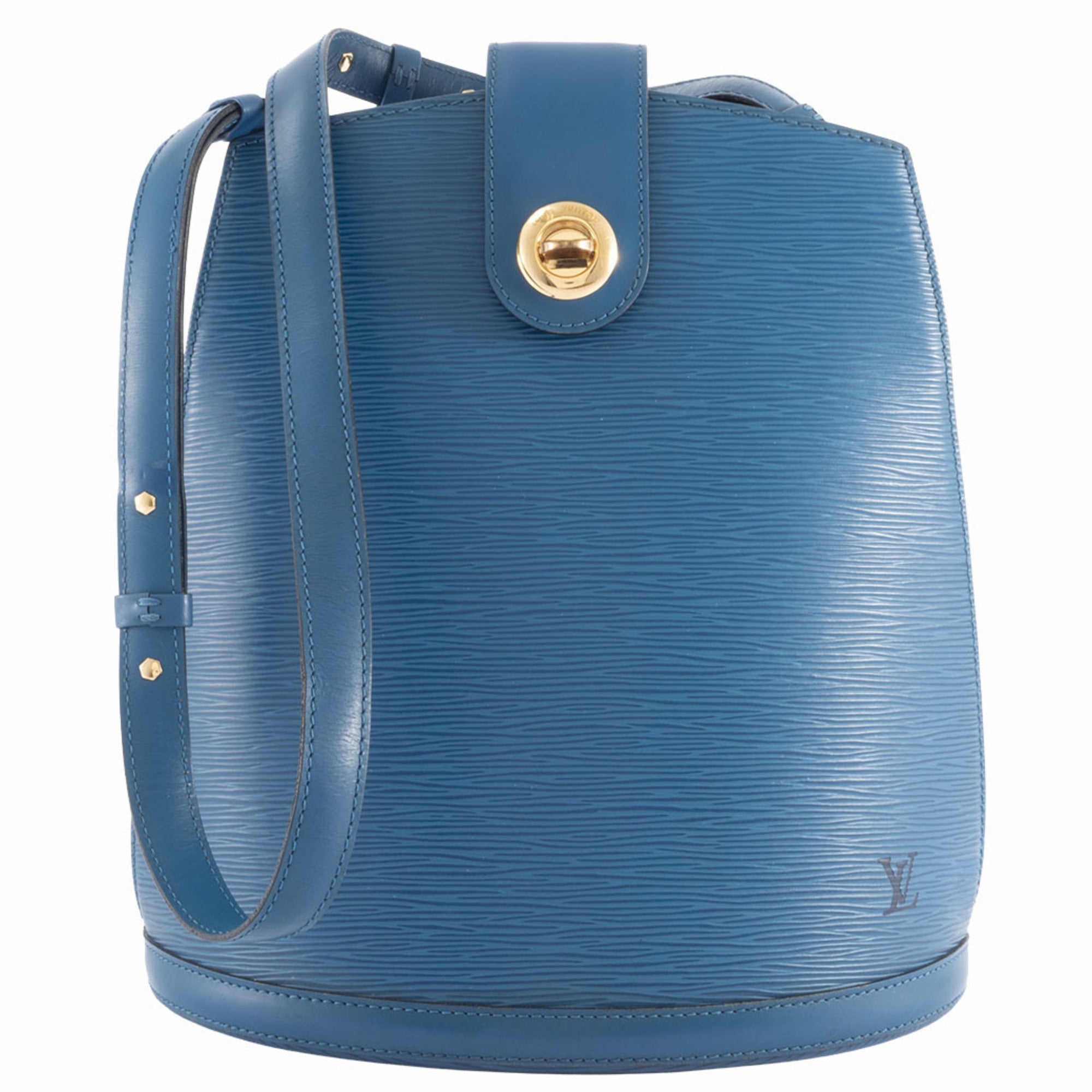 Louis Vuitton Epi Toledo Blue Epi Leather Shoulder Bag