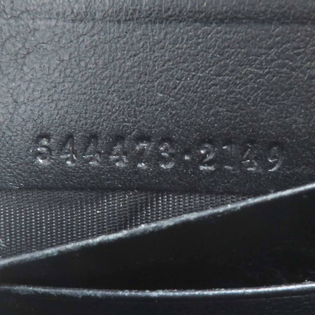 Gucci Black Leather Long Wallet (Bi-Fold) (Pre-Owned)
