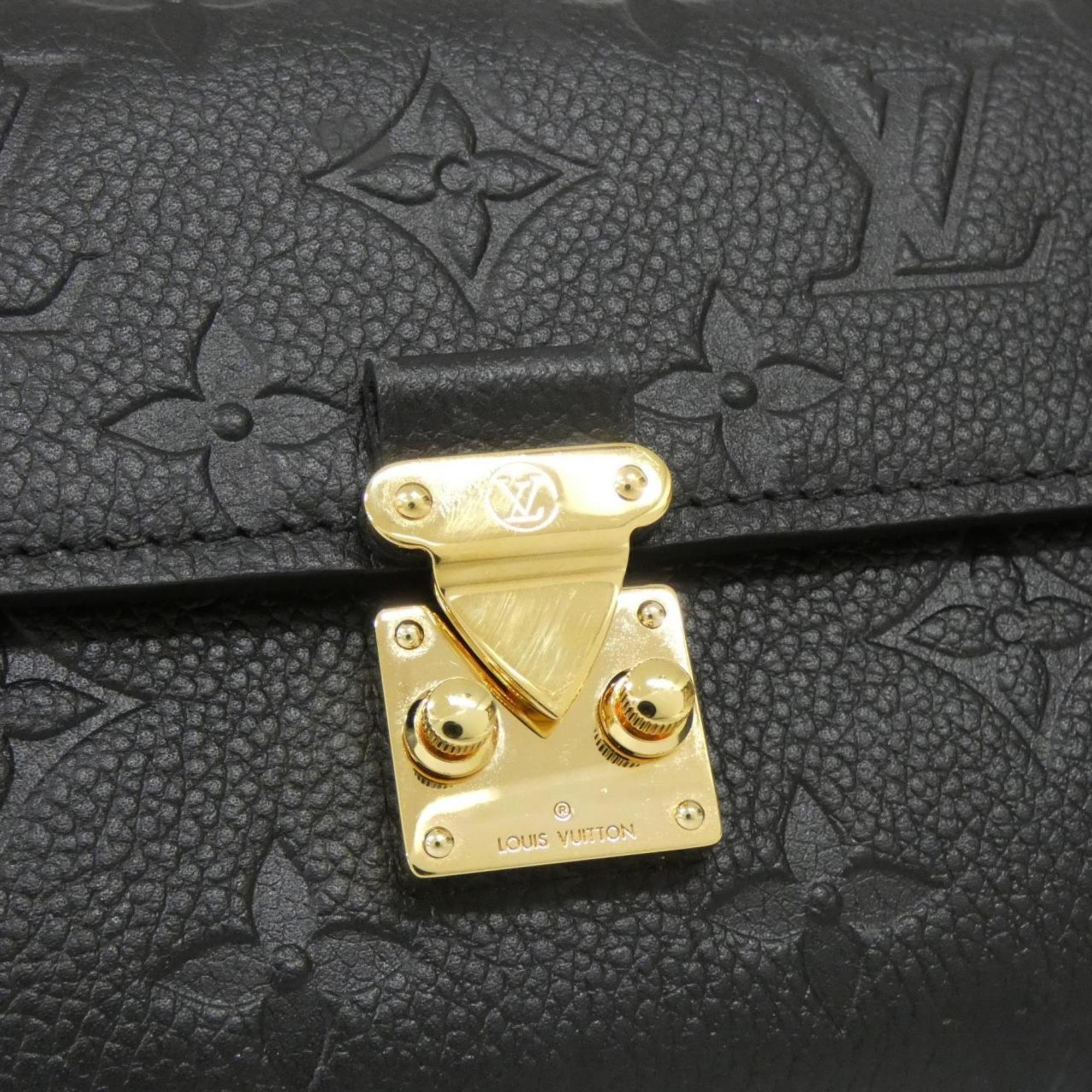 Louis Vuitton Black Leather Long Wallet