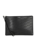 Balenciaga Black Leather Clutch Bag Handbag Pouch