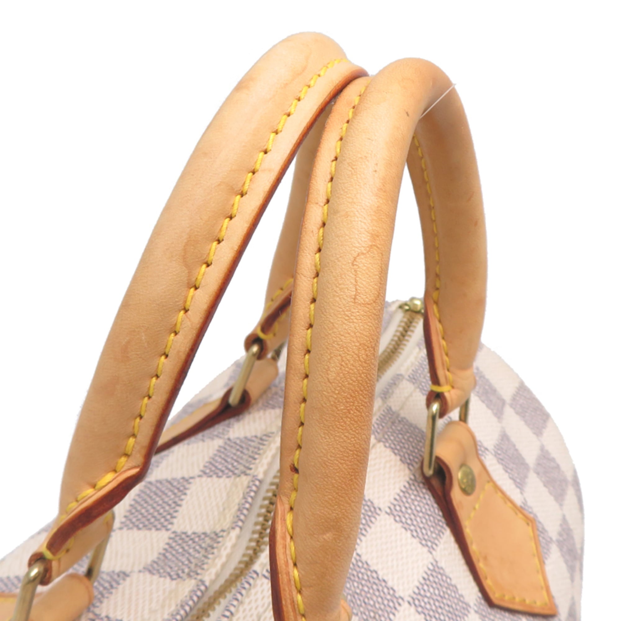 Louis Vuitton White Damier Azur Handbag