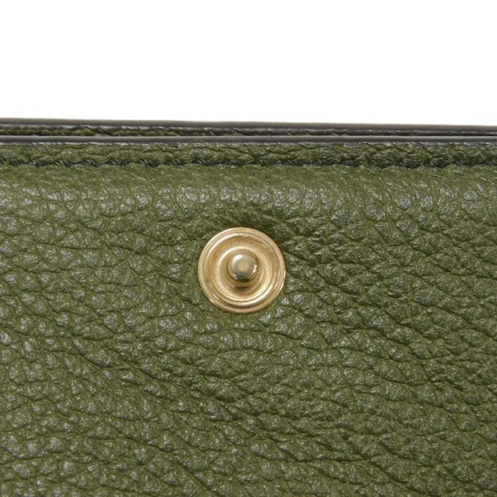 Gucci Khaki Leather Wallet (Tri-Fold) (Pre-Owned)