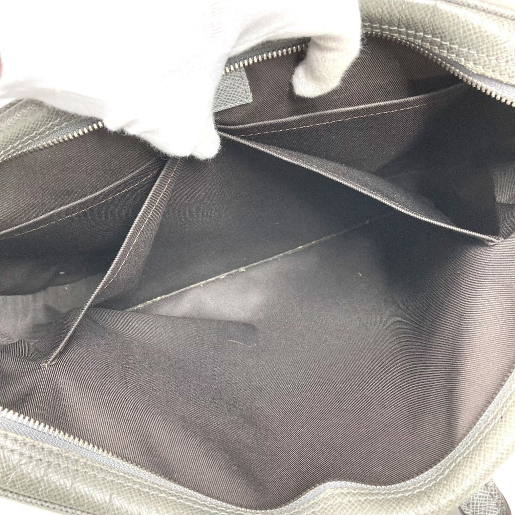 Louis Vuitton Galle Glacier Gray Taiga Leather Handbag Tote Bag