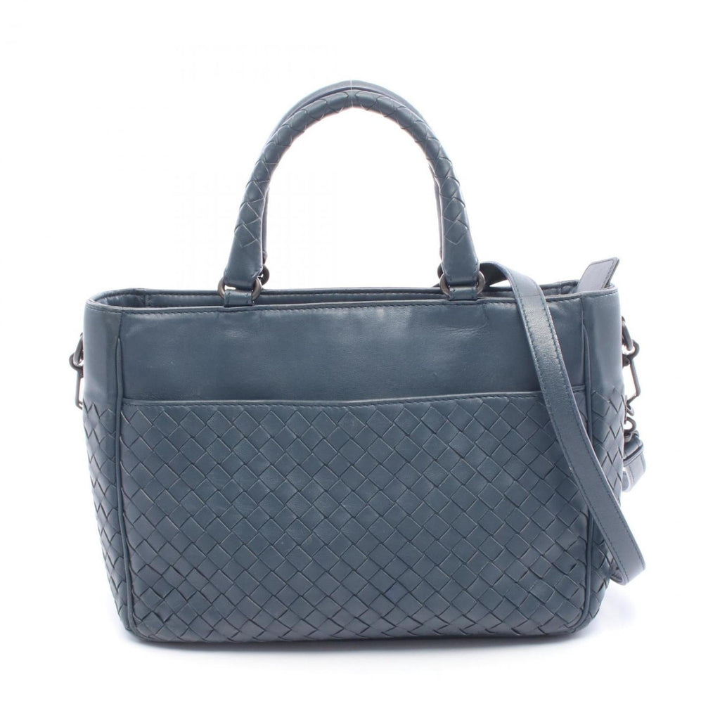 Bottega Veneta Navy Leather Handbag