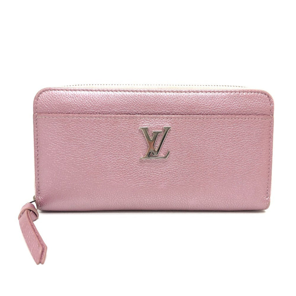Louis Vuitton Metallic Pink Leather Long Wallet