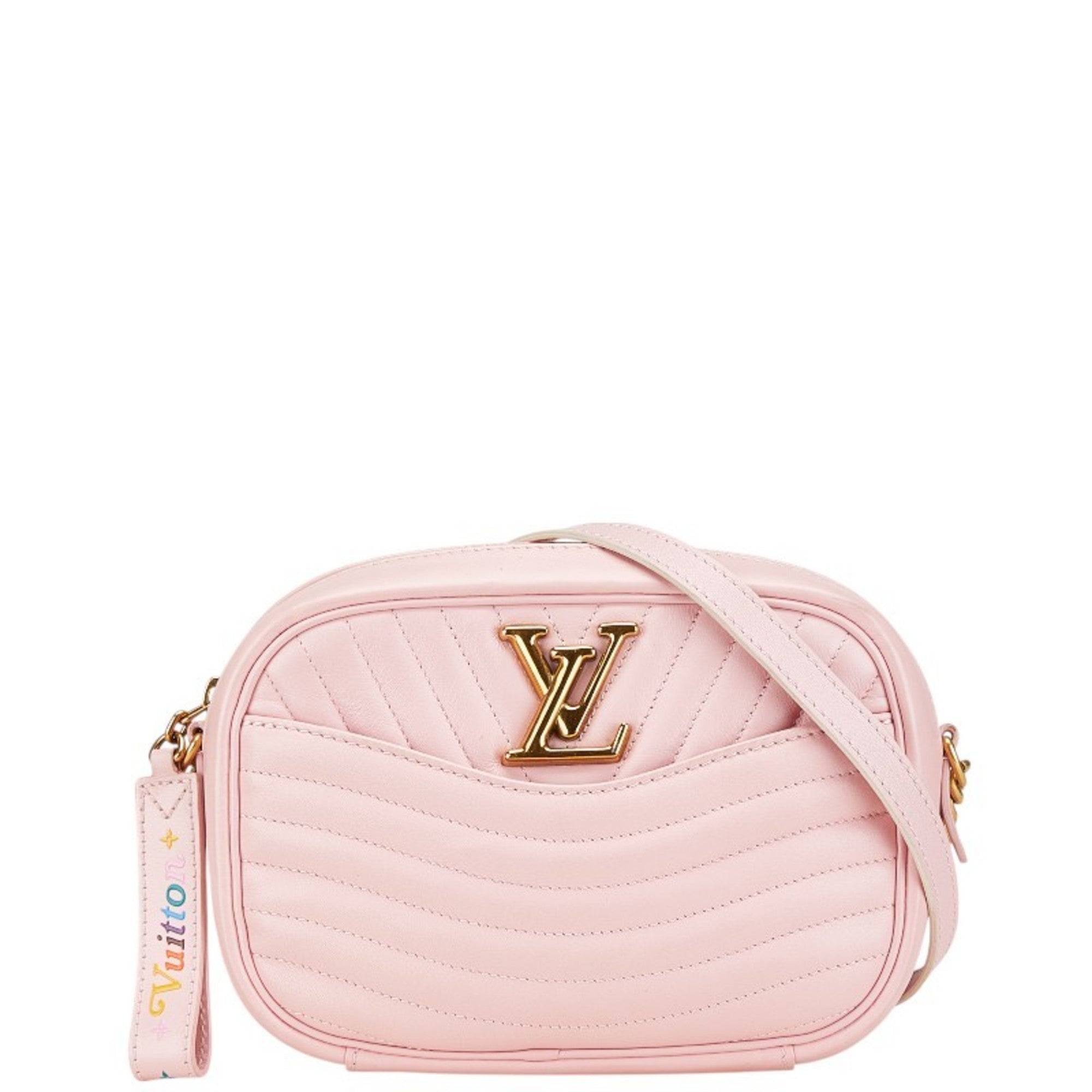 Louis Vuitton Pink Leather Shoulder Bag