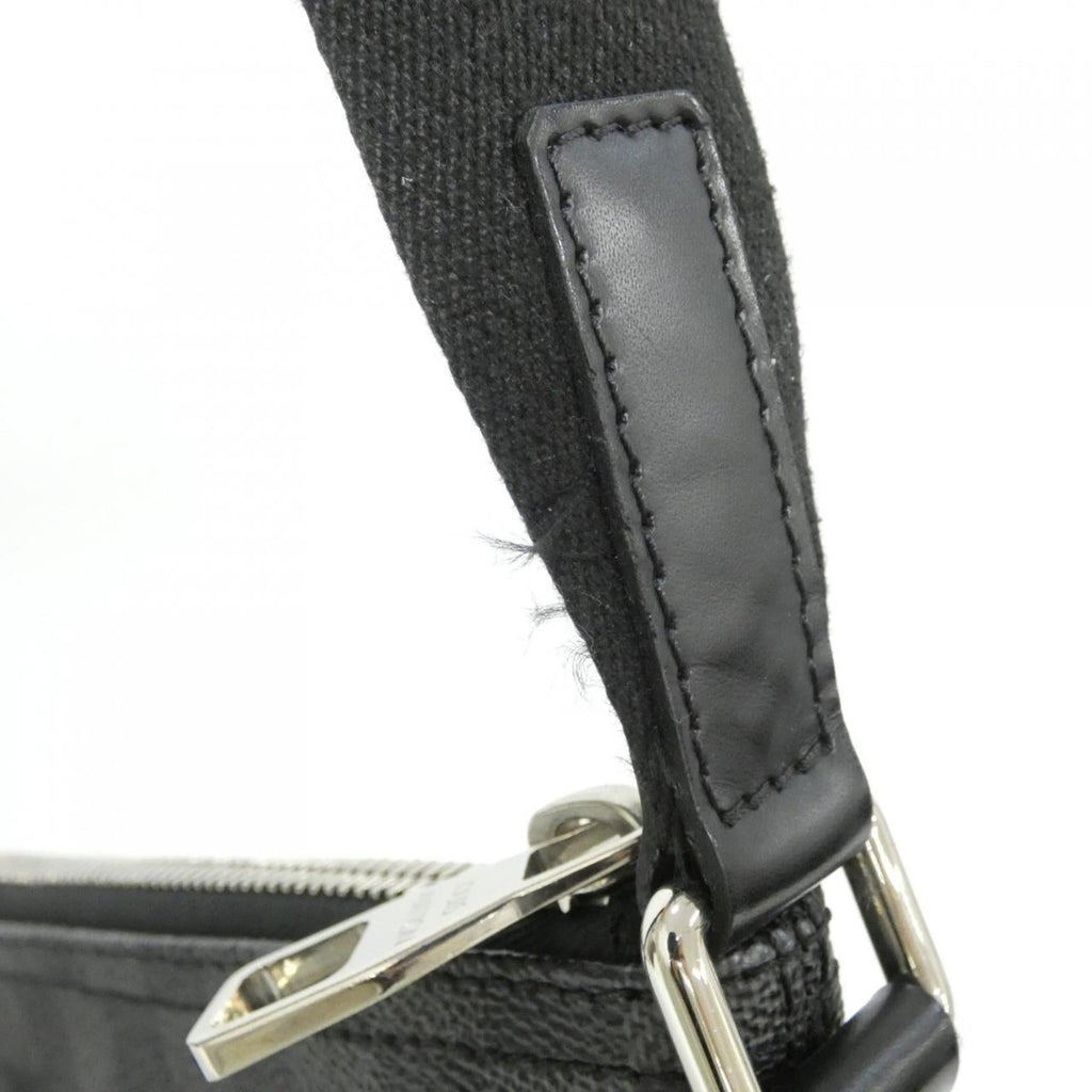 Louis Vuitton Dark Gray Graphite Coated Canvas Shoulder Bag
