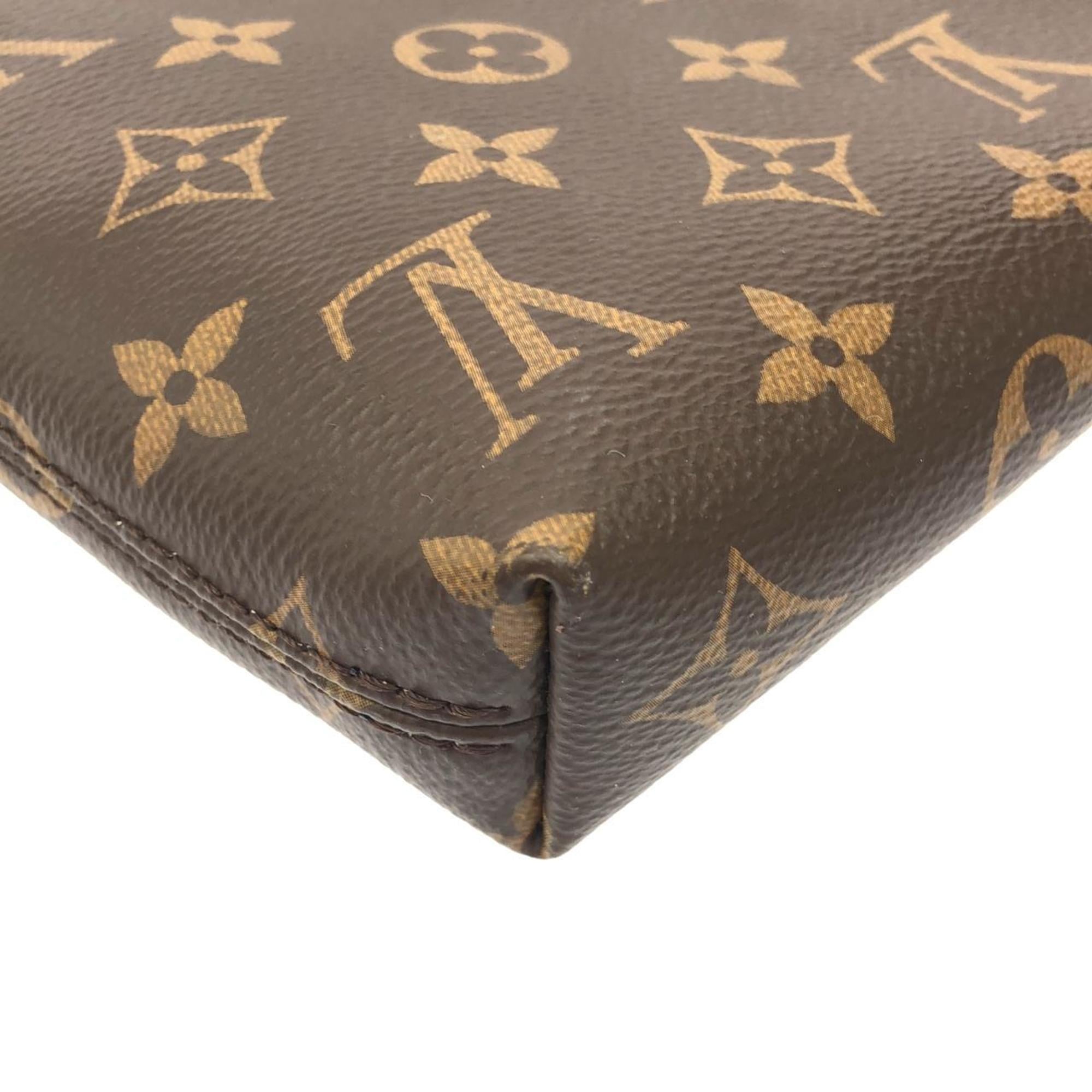 Louis Vuitton Marron Coated Canvas Handbag