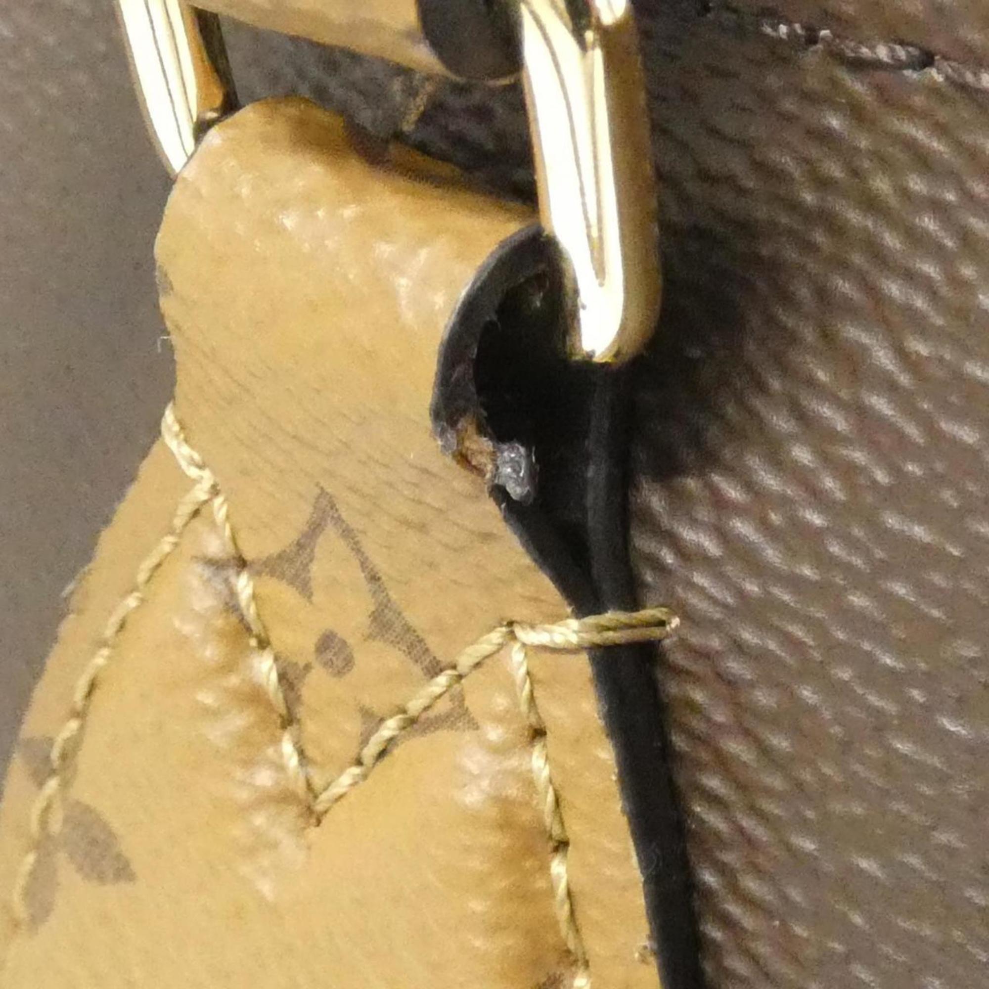 Louis Vuitton Marron Coated Canvas Handbag