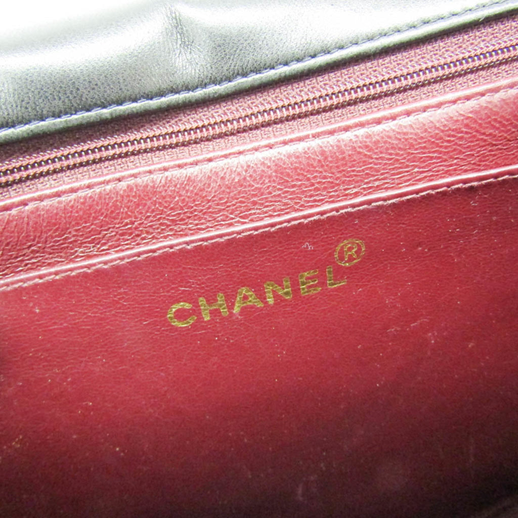 Chanel Mademoiselle Black Leather Shoulder Bag