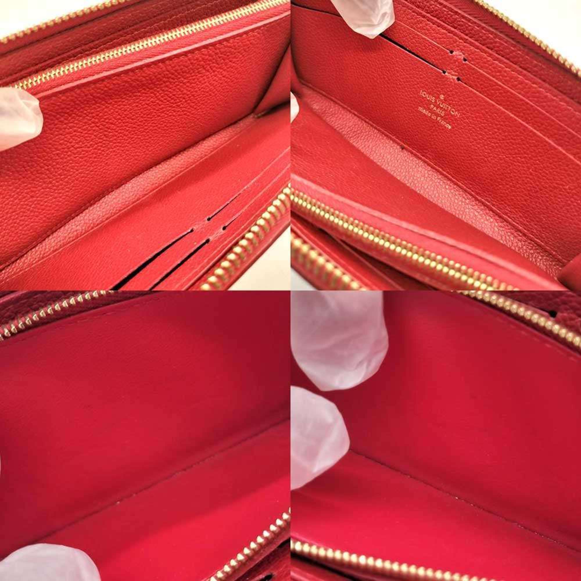 Louis Vuitton Monogram Empreinte Marine Rouge Navy Red Color Monogram Empreinte Long Wallet
