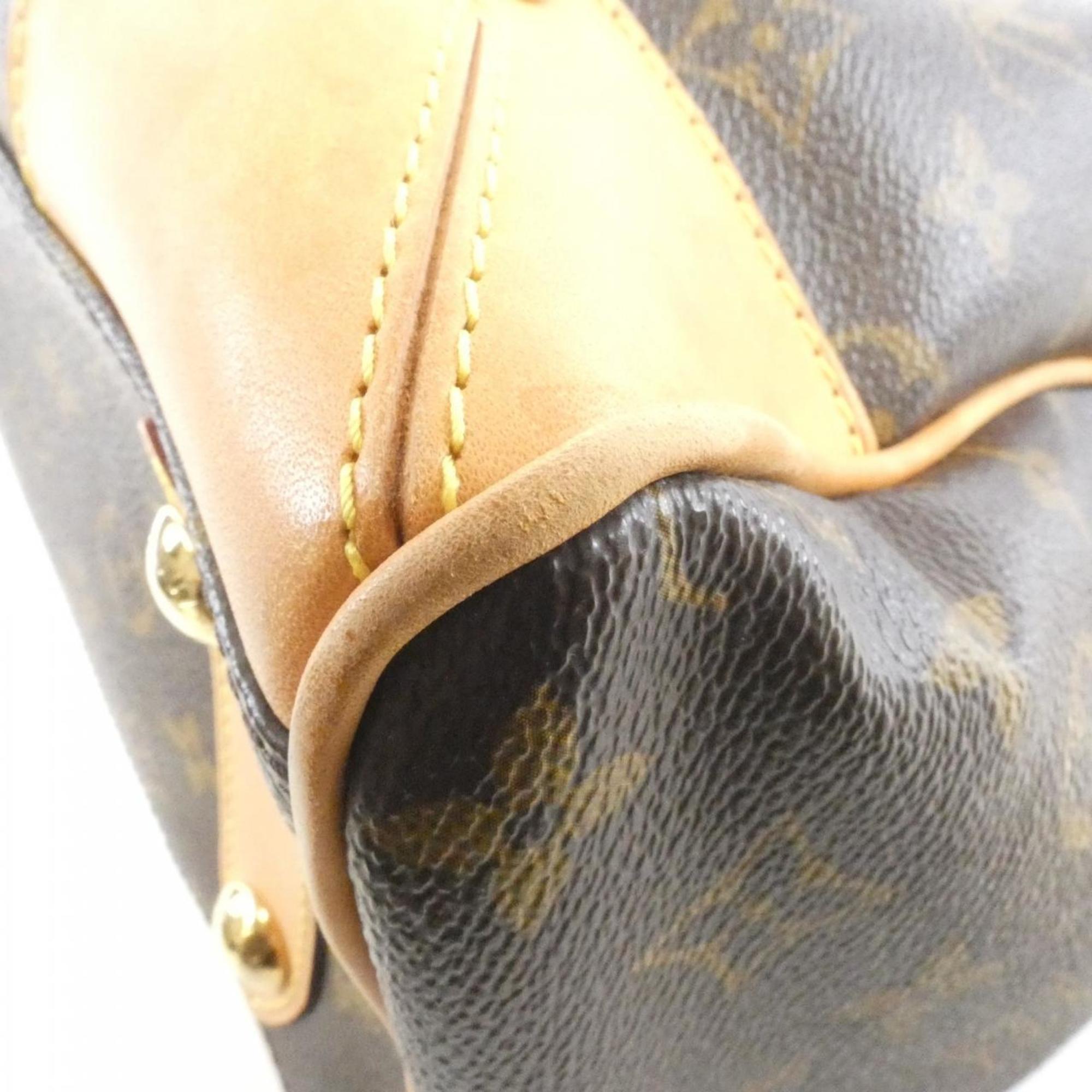 Louis Vuitton Marron Coated Canvas Handbag