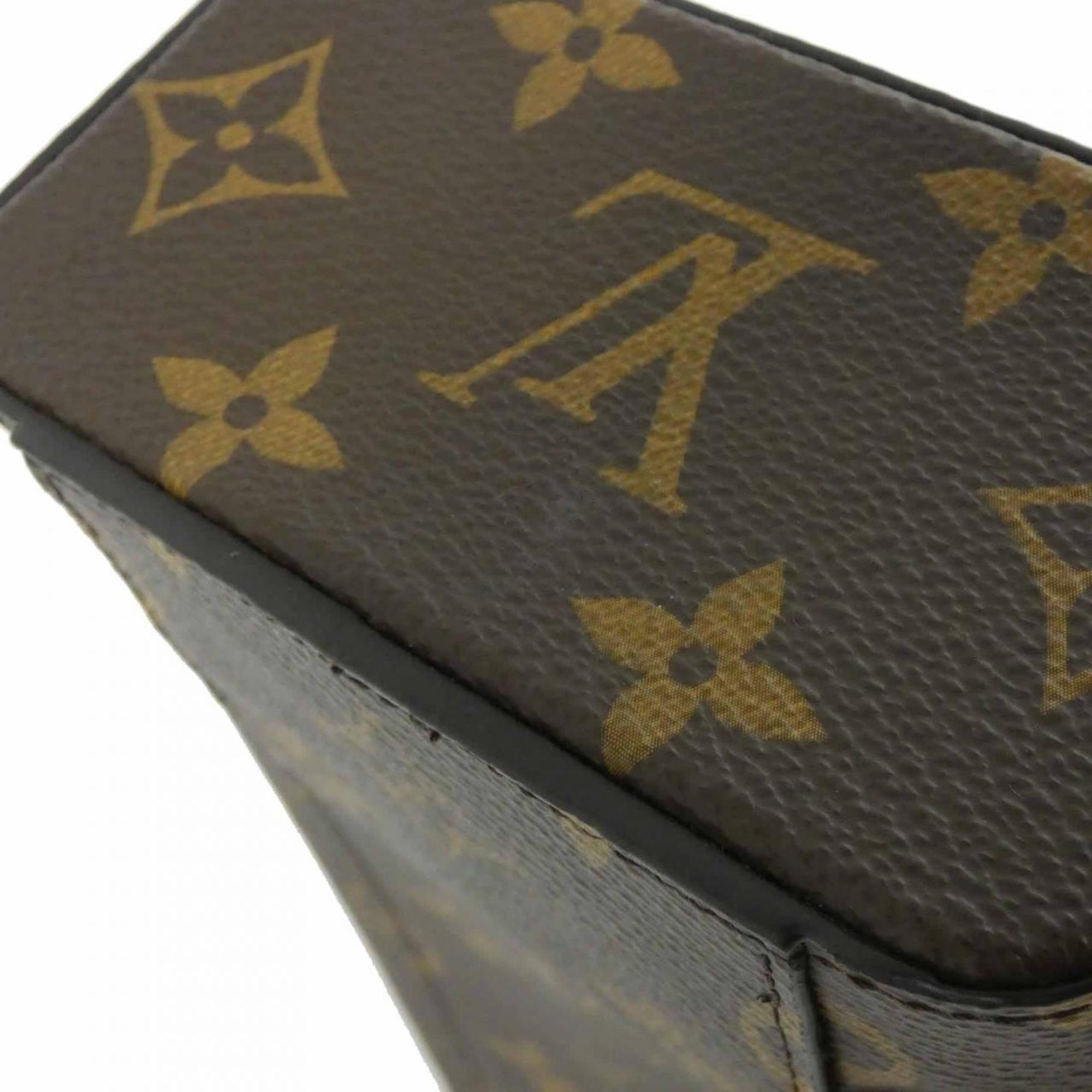 Louis Vuitton Brown Coated Canvas Handbag