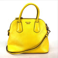 Prada Yellow Leather Handbag Shoulder Bag