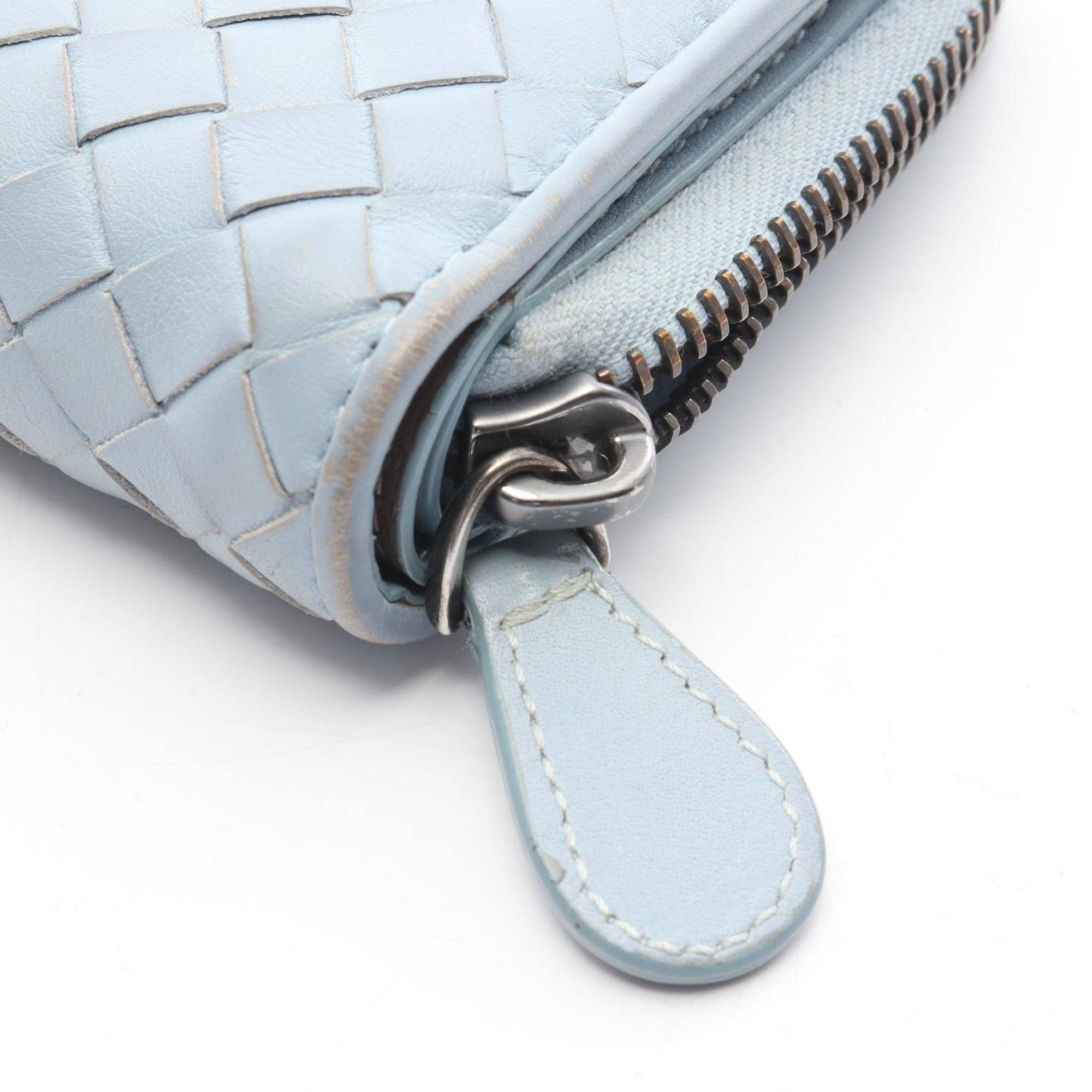 Bottega Veneta Blue Leather Wallet (Bi-Fold)