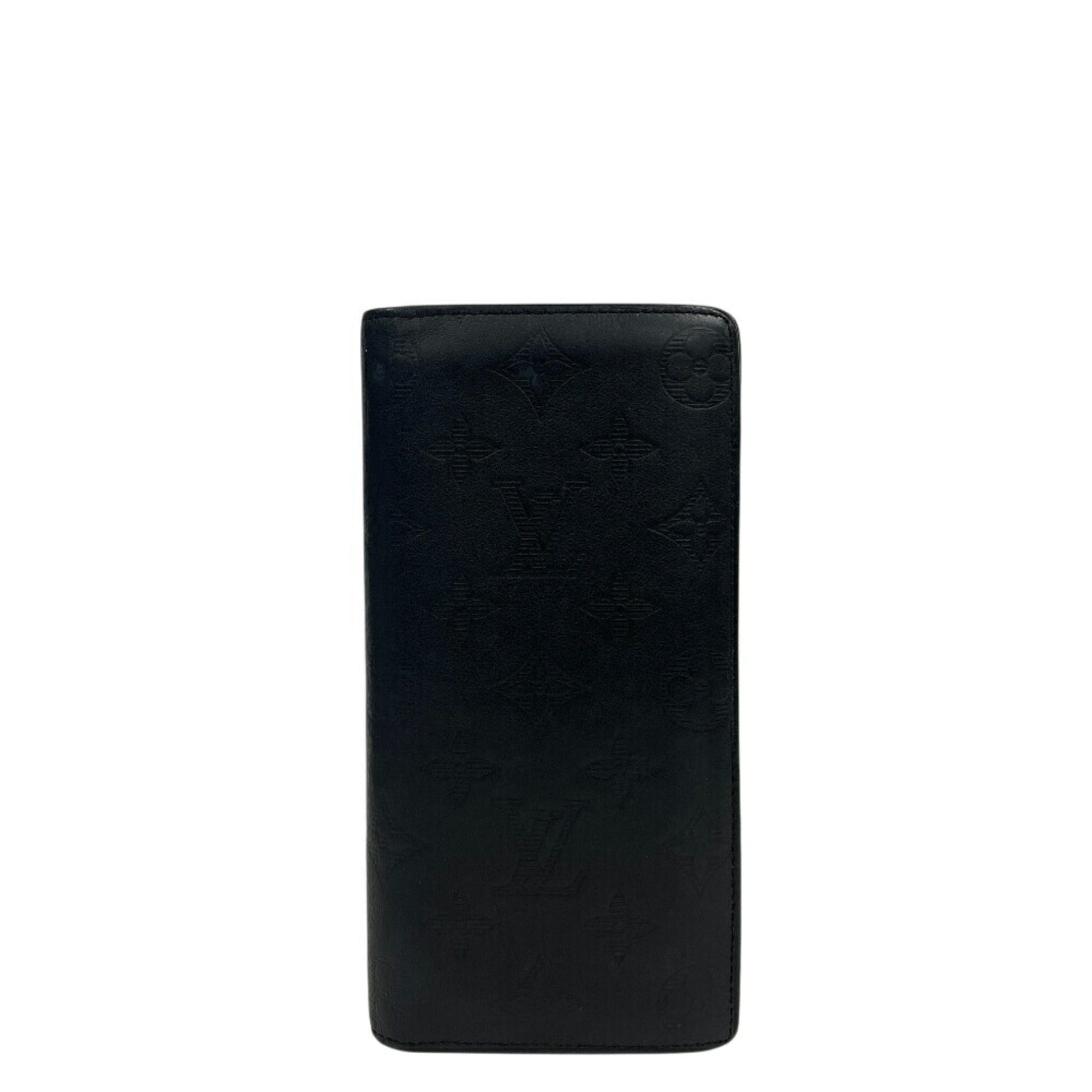 Louis Vuitton Black Monogram Shadow Long Wallet