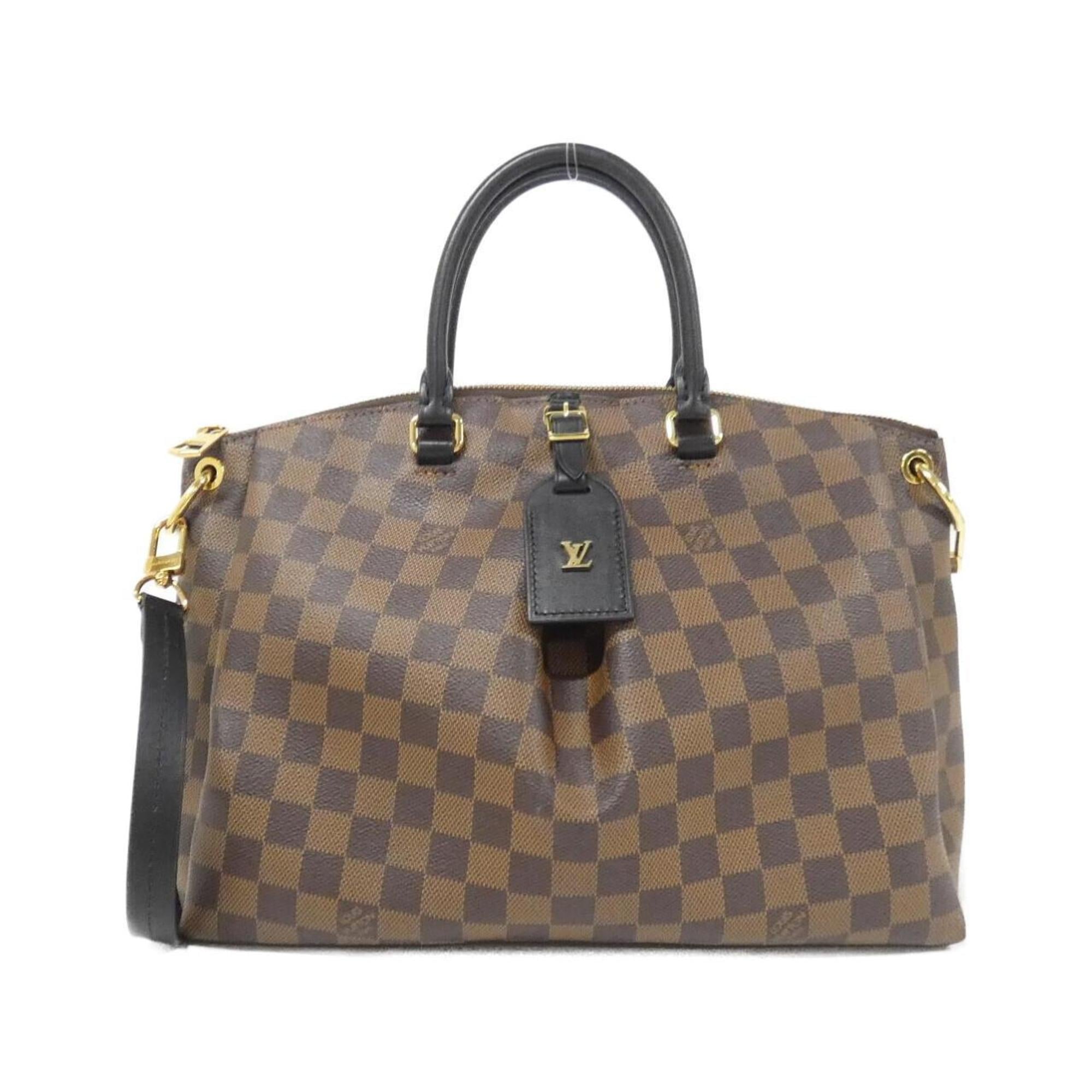 Louis Vuitton Brown Coated Canvas Handbag