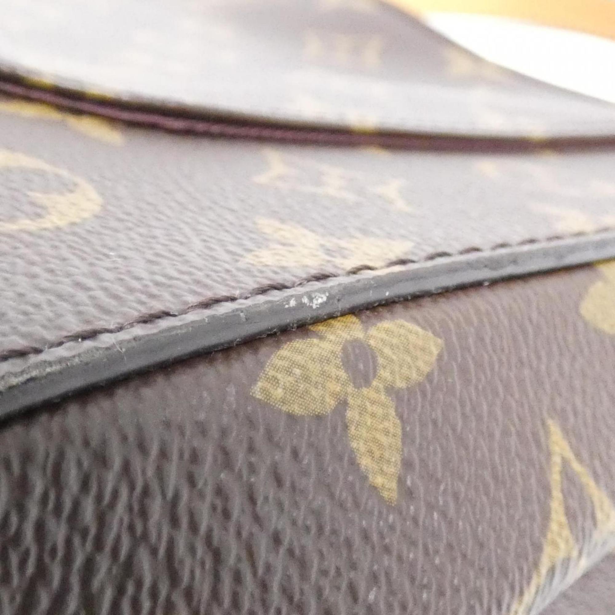 Louis Vuitton Marron Coated Canvas Handbag