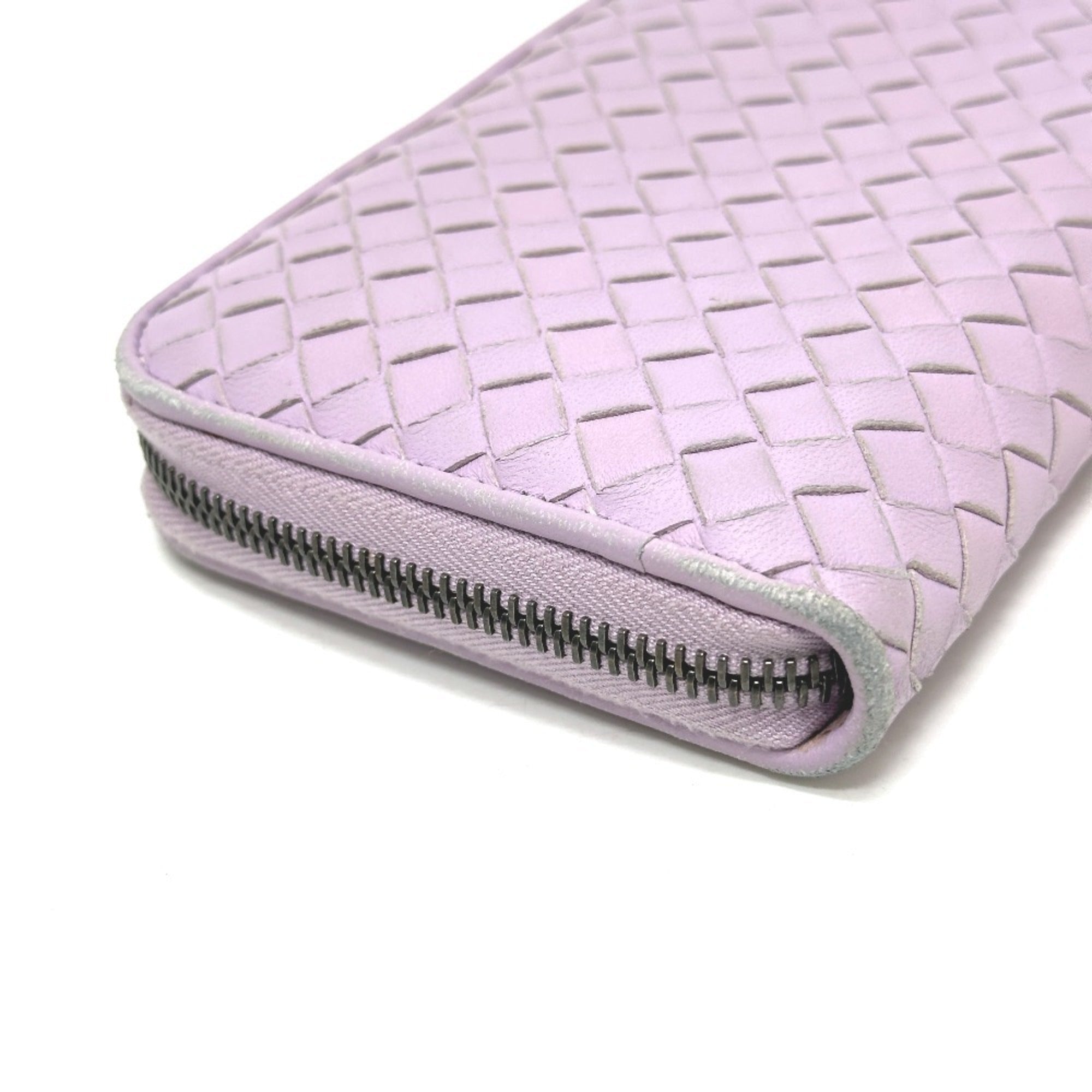 Bottega Veneta Purple Leather Long Wallet (Bi-Fold)