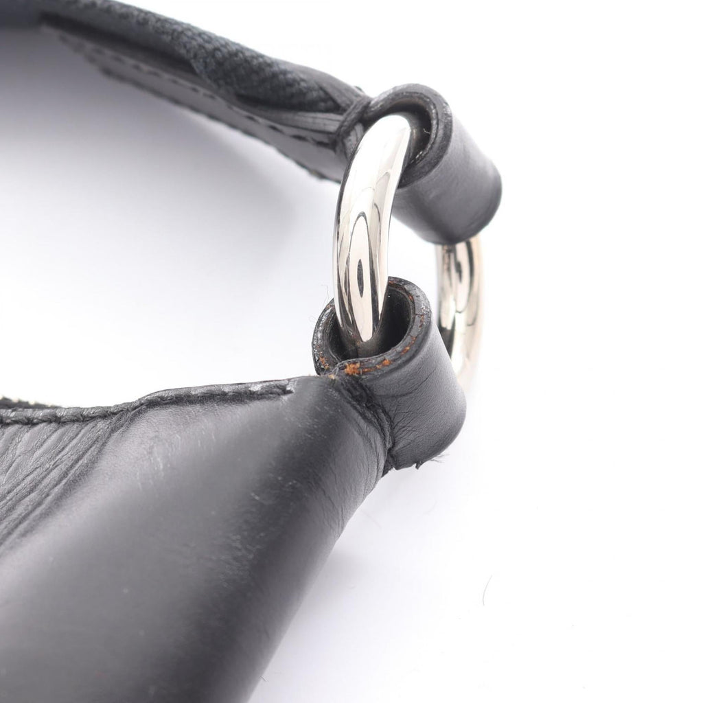 Prada Black Nylon Leather Shoulder Bag