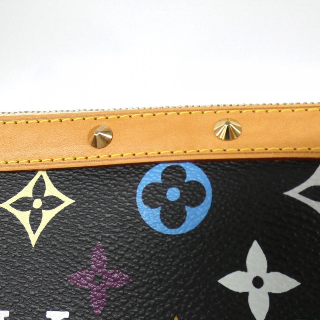 Louis Vuitton Black Coated Canvas Pochette Pouch