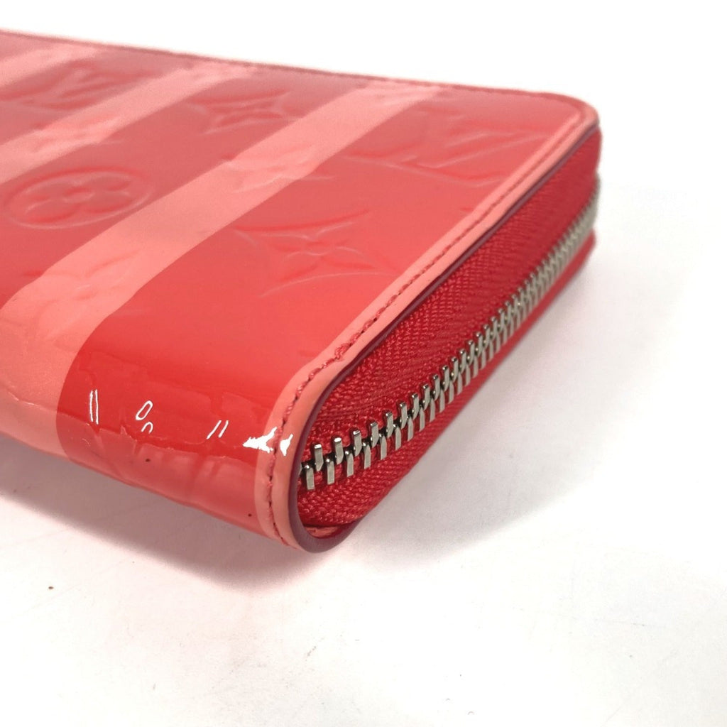 Louis Vuitton Pink Poppy Petal Monogram Vernis Rayures Long Wallet