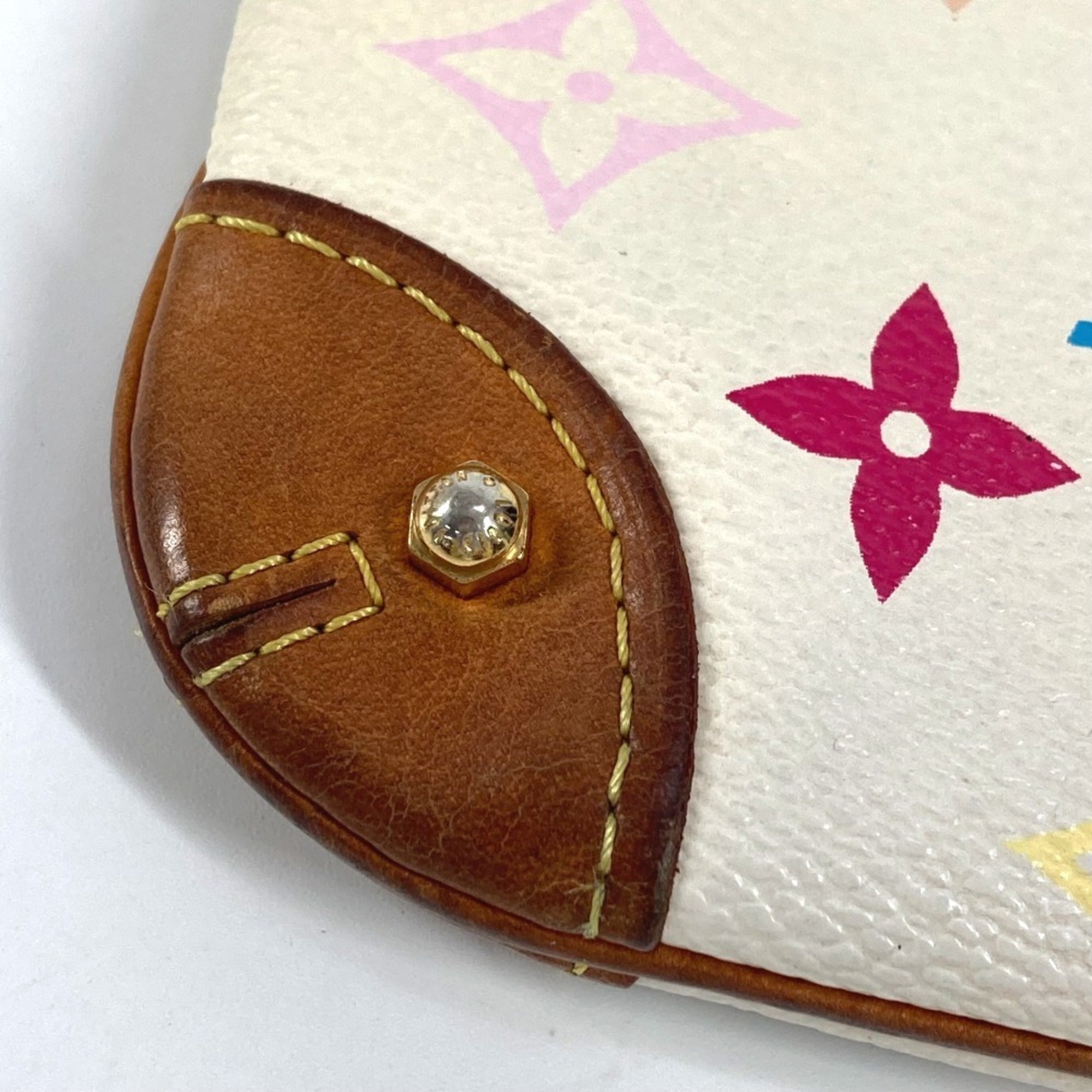 Louis Vuitton Blanc Monogram Multicolore Pouch Shoulder Bag