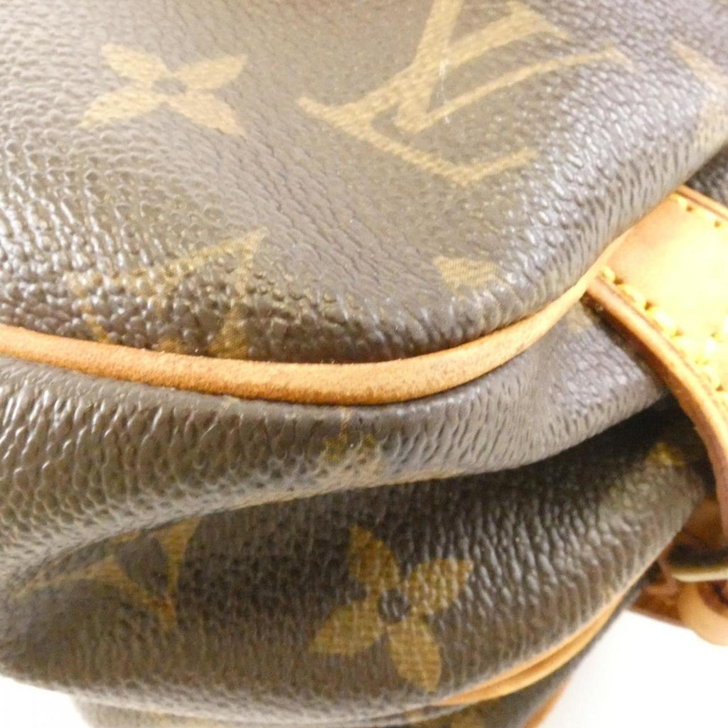 Louis Vuitton Brown Coated Canvas Shoulder Bag