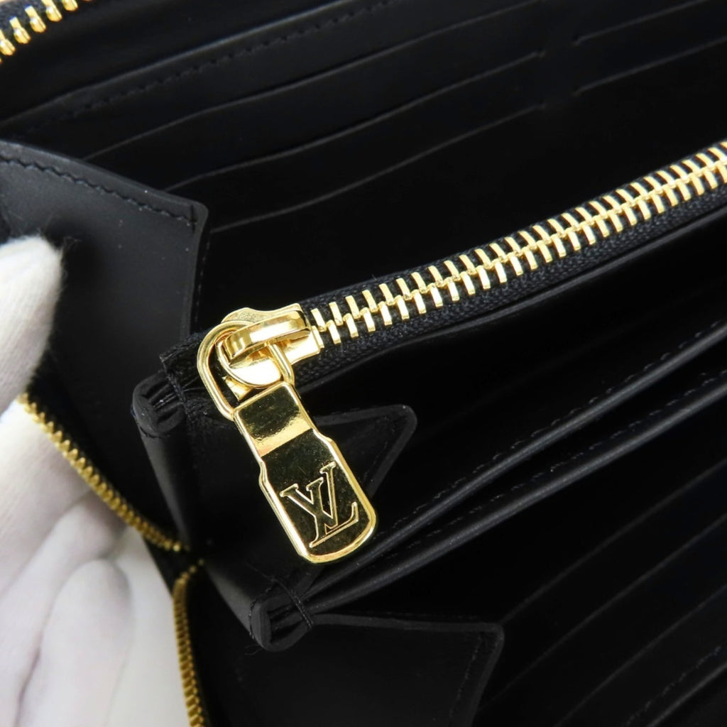 Louis Vuitton Black Noir Leather Coin Purse/Coin Case